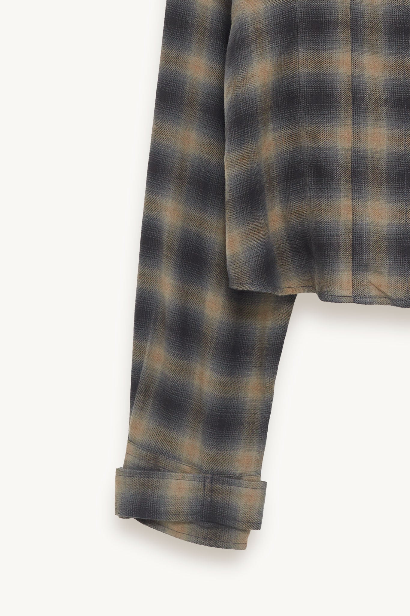 OUR LEGACY YUKON CHECK WOOLTON ENVELOP SHIRT