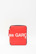 COMME DES GARCONS RED HUGE LOGO WALLET