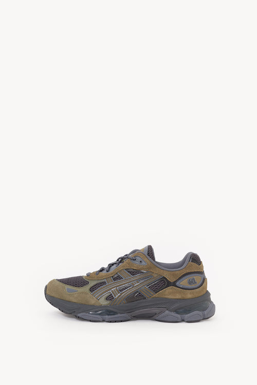ASICS GRAPHITE GREY LODEN GREEN GEL NYC 20 SNEAKERS