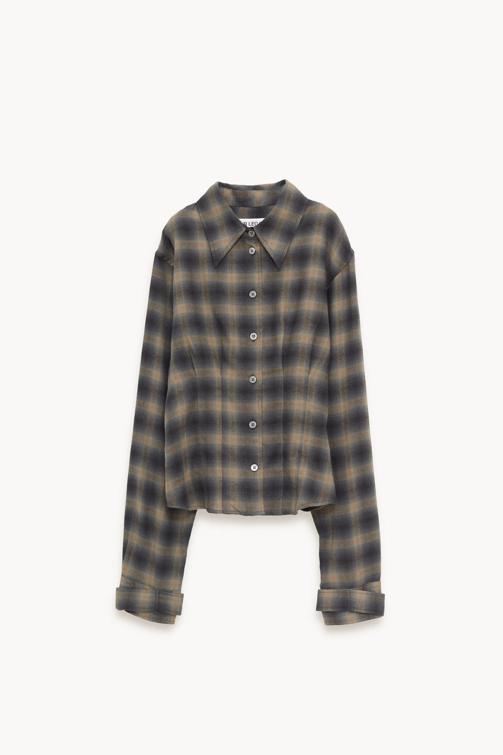 OUR LEGACY YUKON CHECK WOOLTON ENVELOP SHIRT