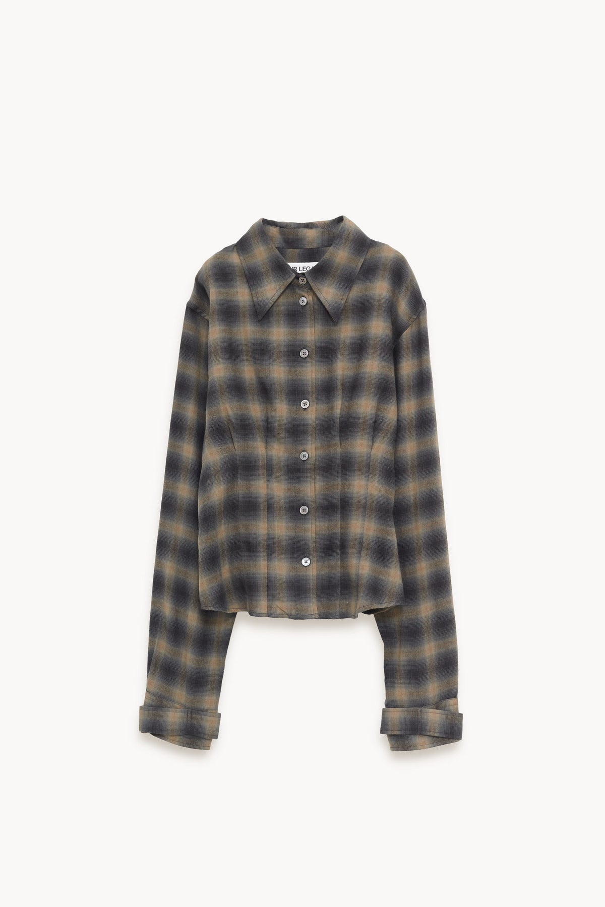 OUR LEGACY YUKON CHECK WOOLTON ENVELOP SHIRT