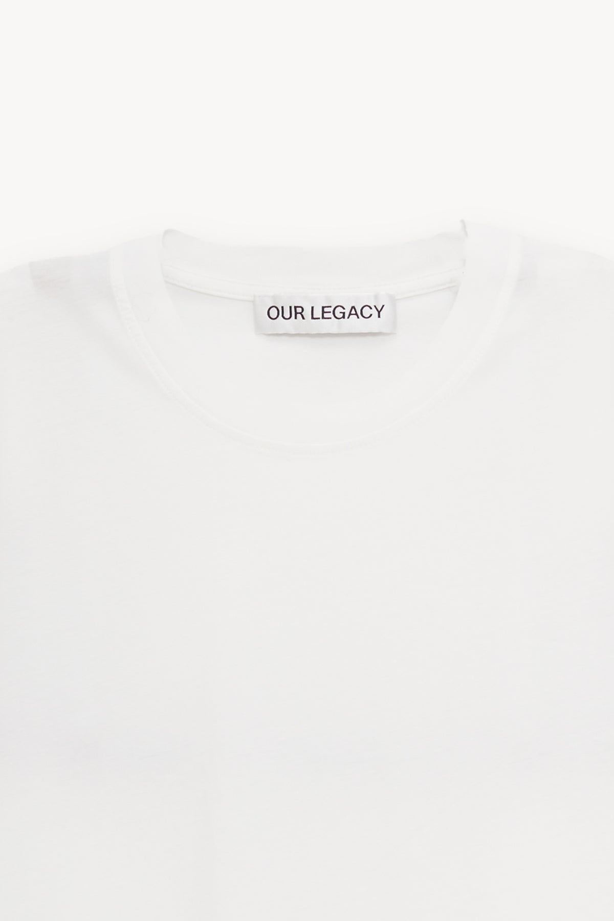 OUR LEGACY WHITE CLEAN JERSEY CLASSIC T-SHIRT
