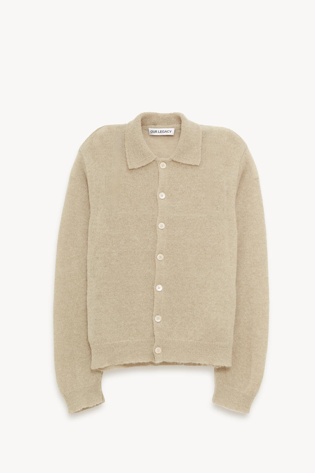 OUR LEGACY SOFT SAGE FUZZY ALPACA EVENING POLO