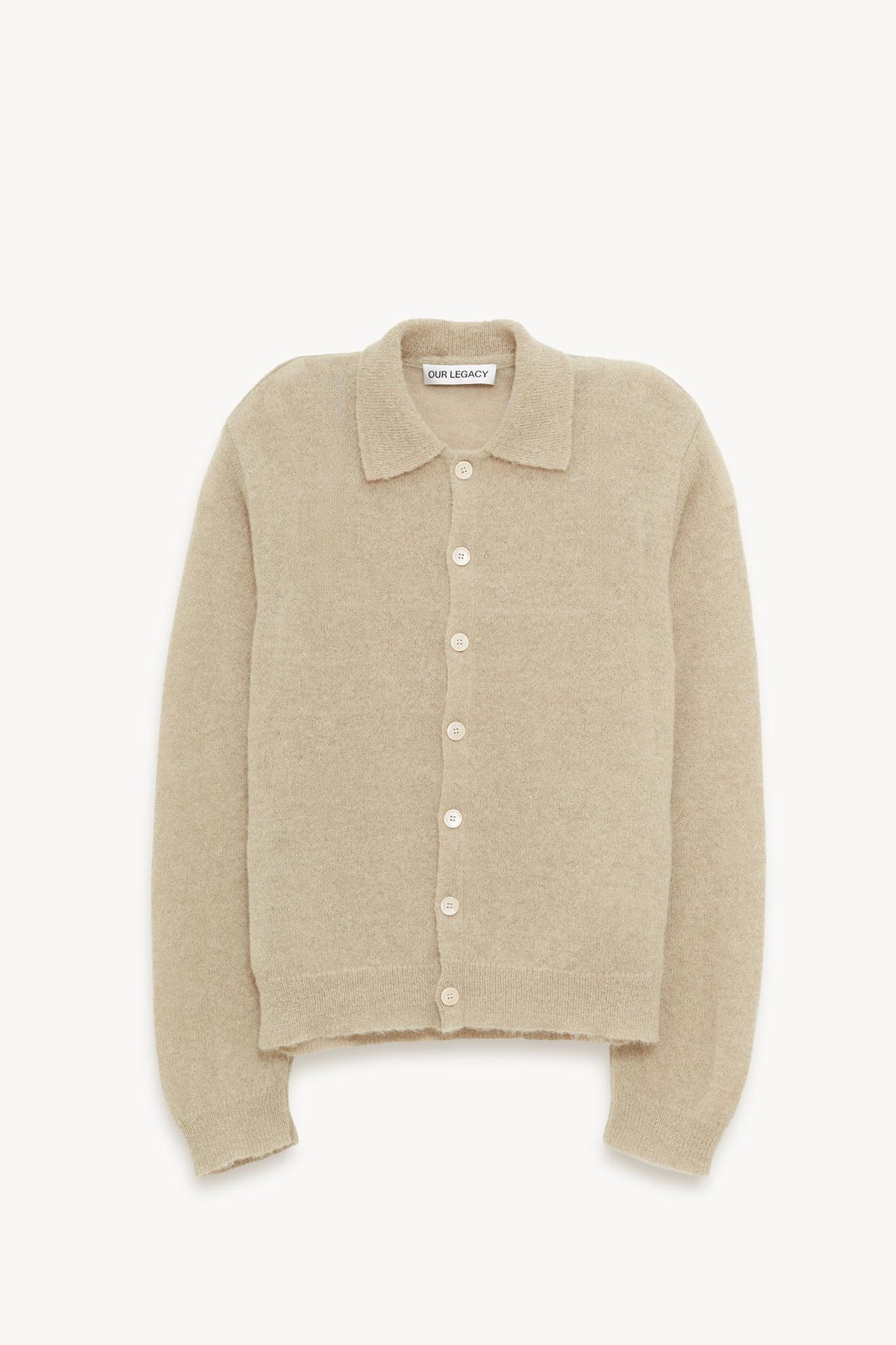 OUR LEGACY SOFT SAGE FUZZY ALPACA EVENING POLO