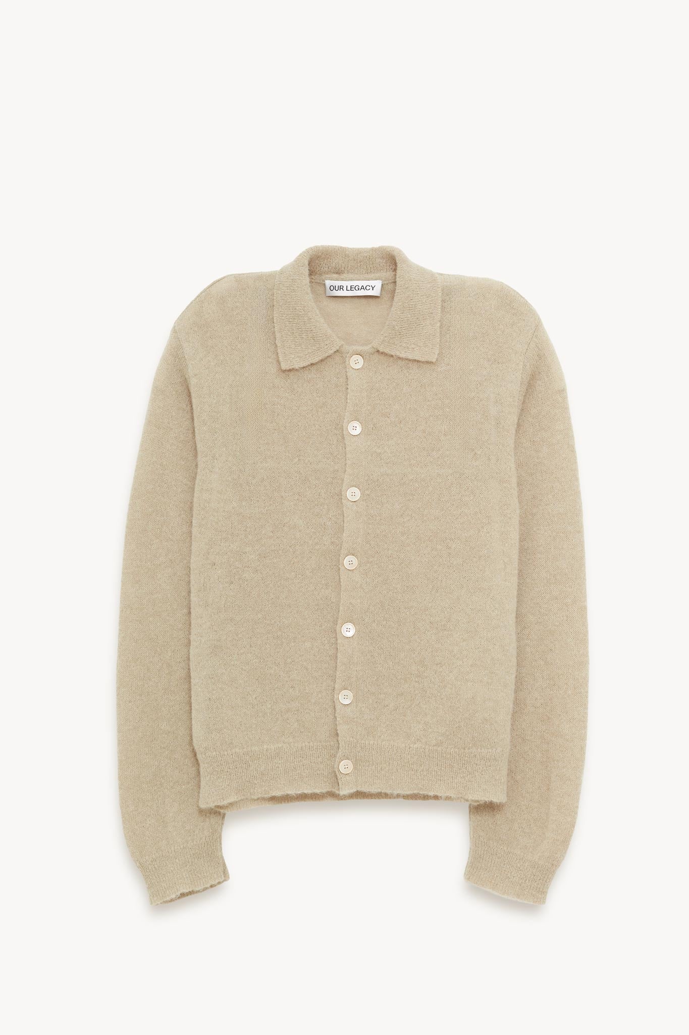 OUR LEGACY SOFT SAGE FUZZY ALPACA EVENING POLO