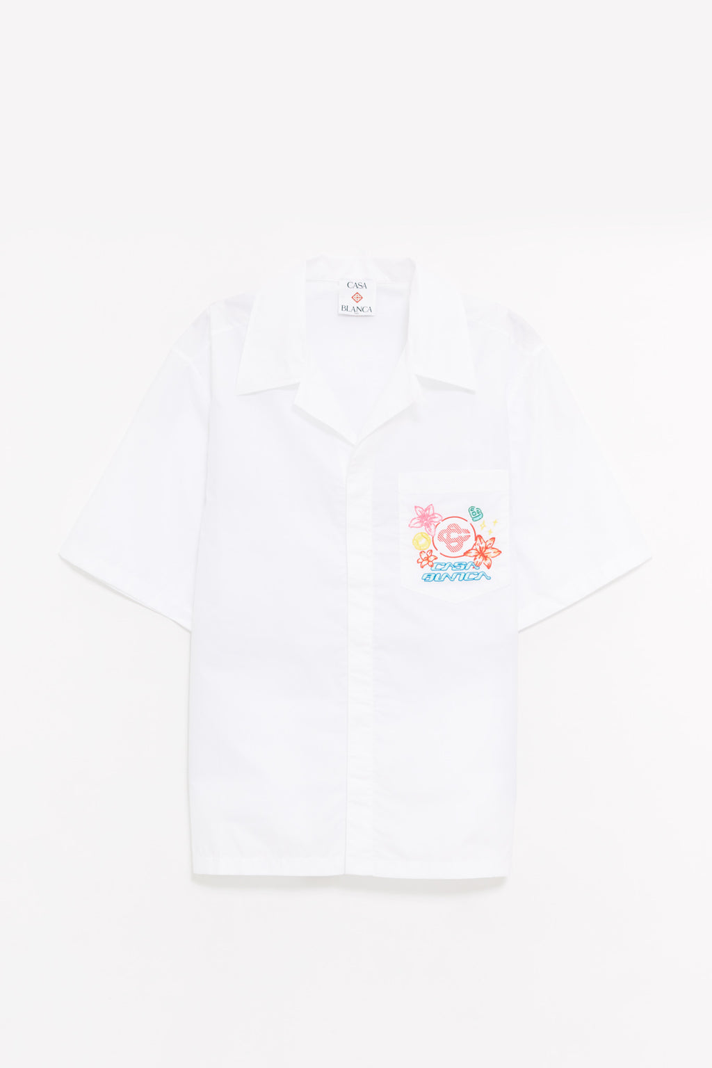 CASABLANCA WHITE COLLAGE D’ICONES SHIRT