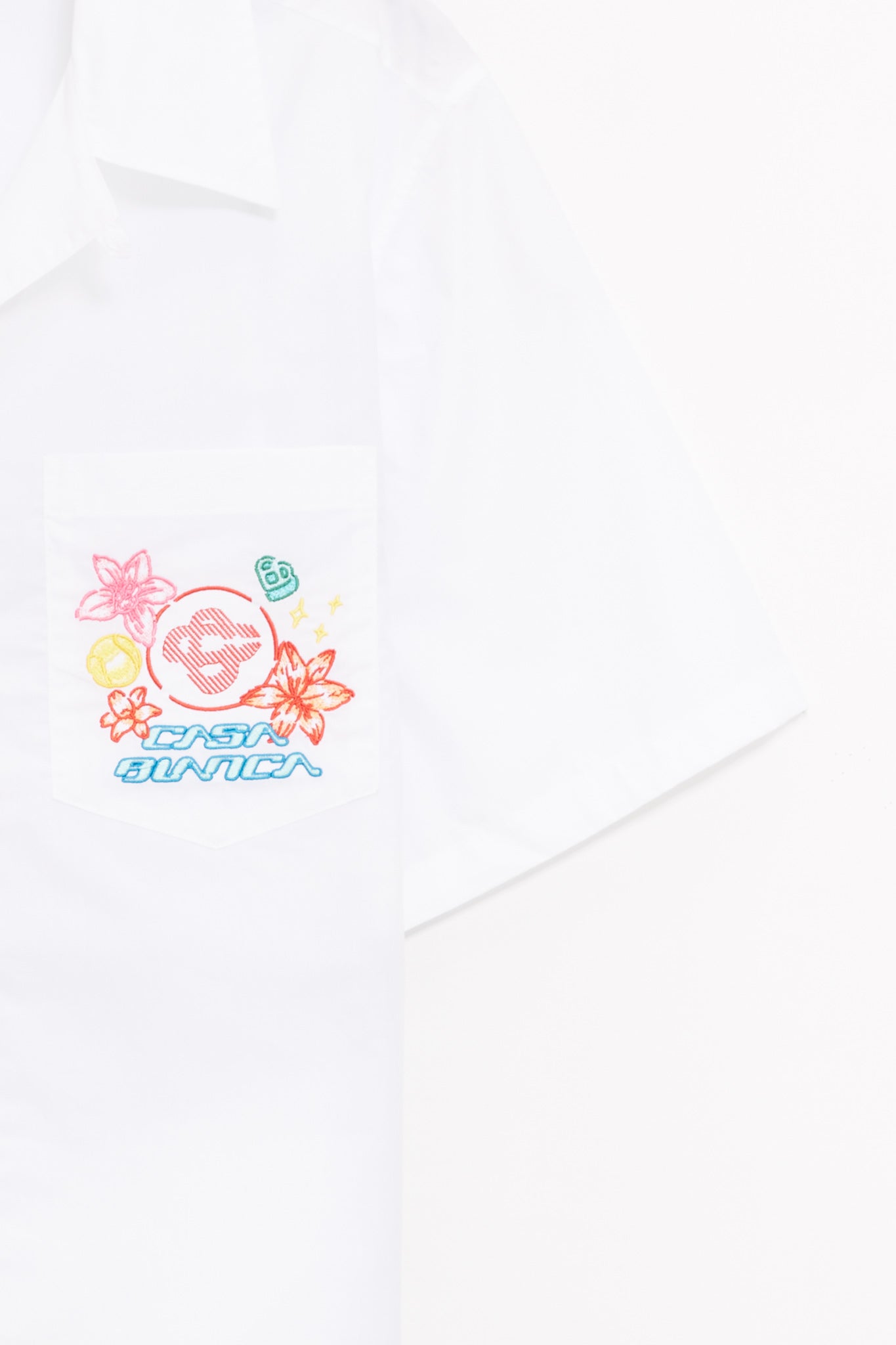 CASABLANCA WHITE COLLAGE D’ICONES SHIRT