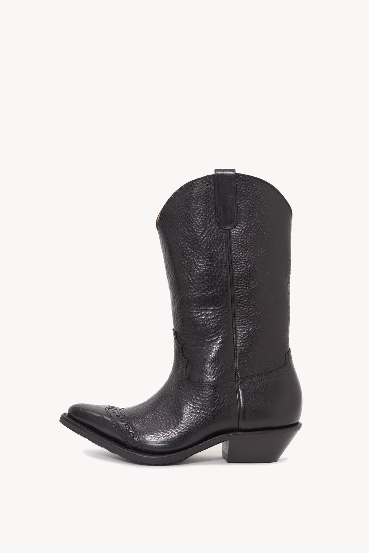 OUR LEGACY DEEP BLACK LEATHER CONSULTANT BOOTS