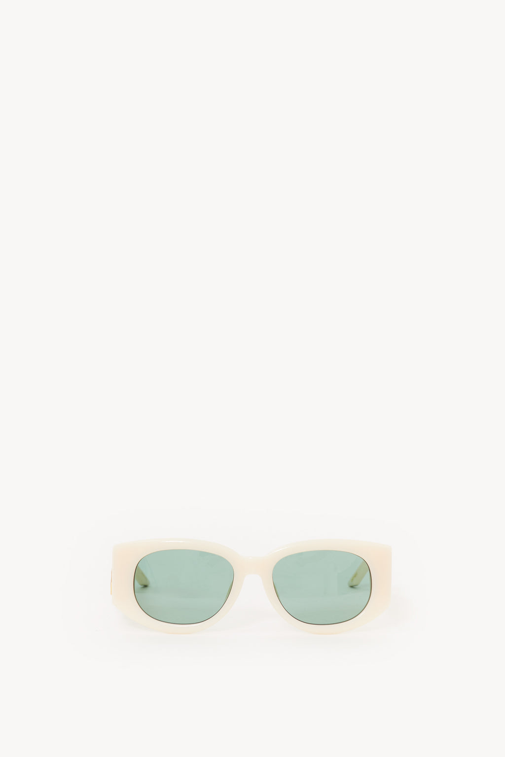 CASABLANCA CREAM OVAL WAVE SUNGLASSES