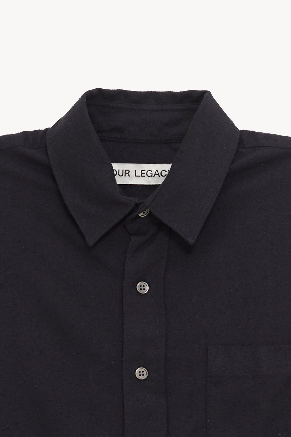 OUR LEGACY BLACK SILK CLASSIC SHIRT