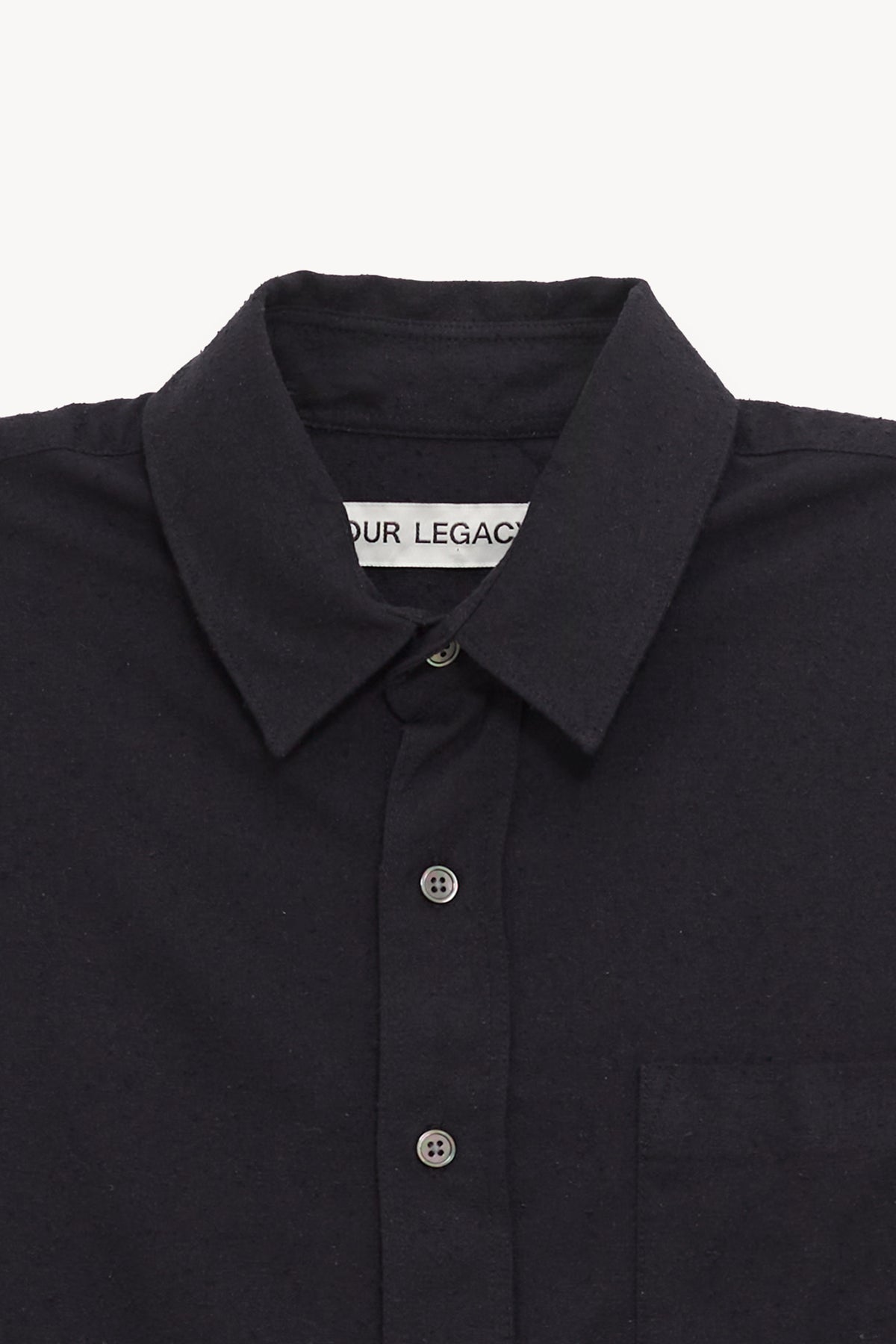 OUR LEGACY BLACK SILK CLASSIC SHIRT