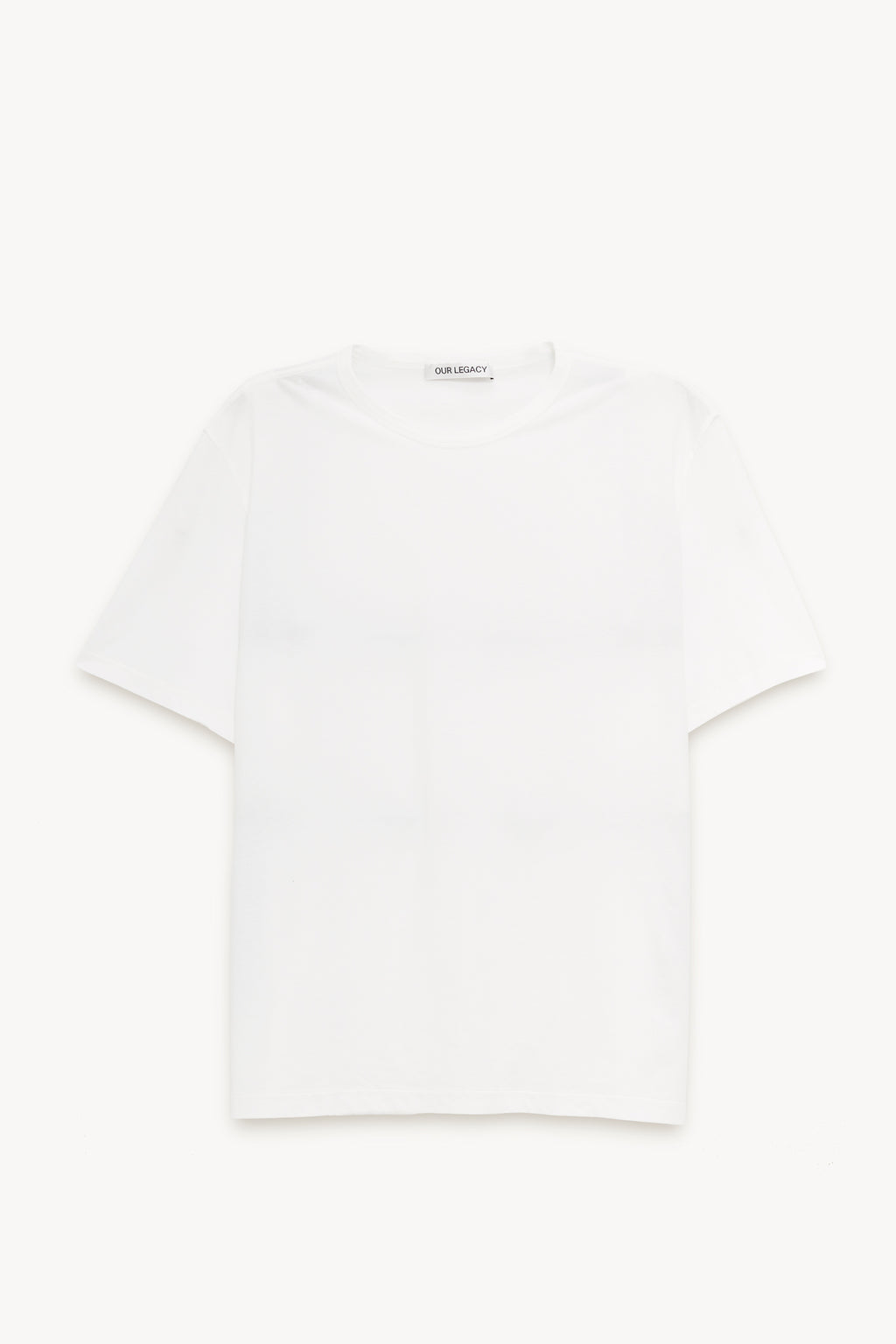OUR LEGACY WHITE CLEAN NEW BOX T SHIRT