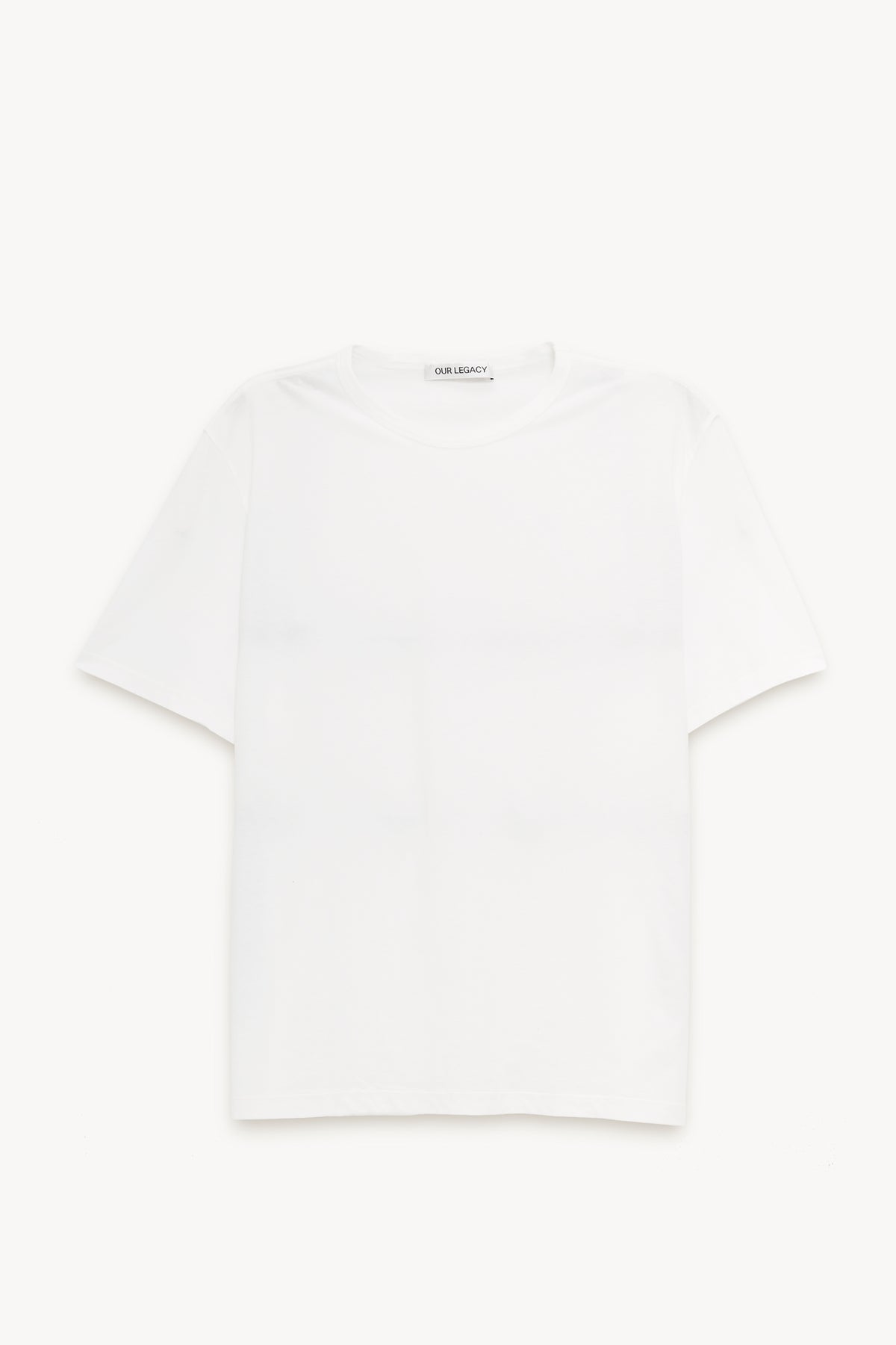 OUR LEGACY WHITE CLEAN NEW BOX T SHIRT
