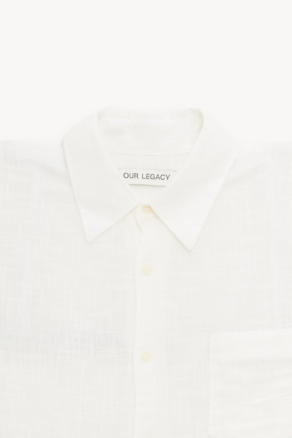 OUR LEGACY OFF WHITE COCO SHIRT