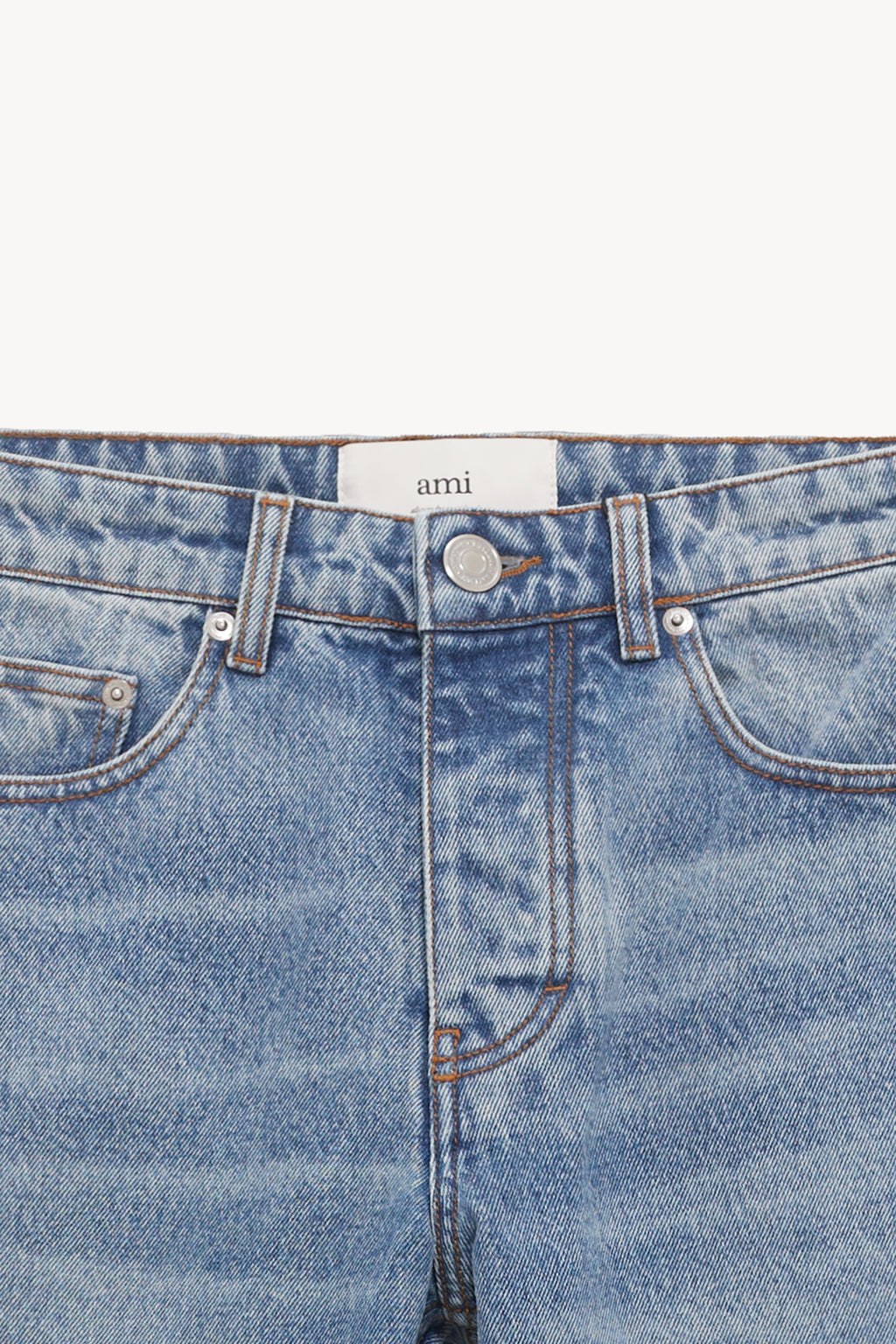 AMI USED BLUE CLASSIC FIT JEANS