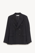 OUR LEGACY BLACK PANAMA UNCONSTRUCTED DB BLAZER