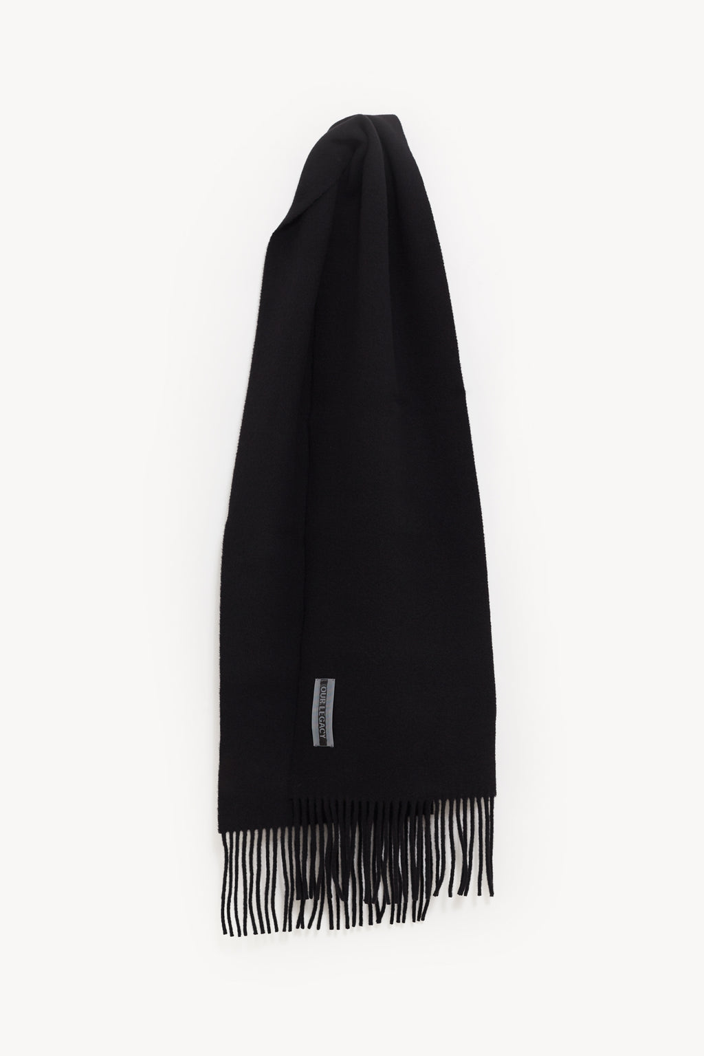 OUR LEGACY BLACK DOUBLE ESTATE SCARF