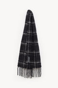 OUR LEGACY BLACK FUZZY ESTATE SCARF