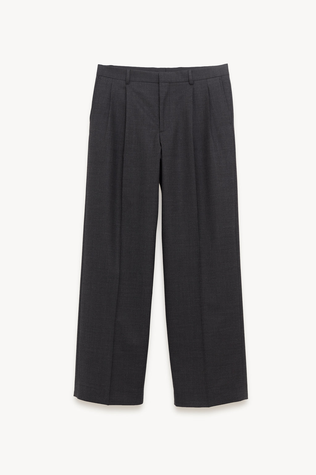SUNFLOWER ANTRACITE WIDE PLEATED TROUSER