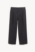 SUNFLOWER ANTRACITE WIDE PLEATED TROUSER