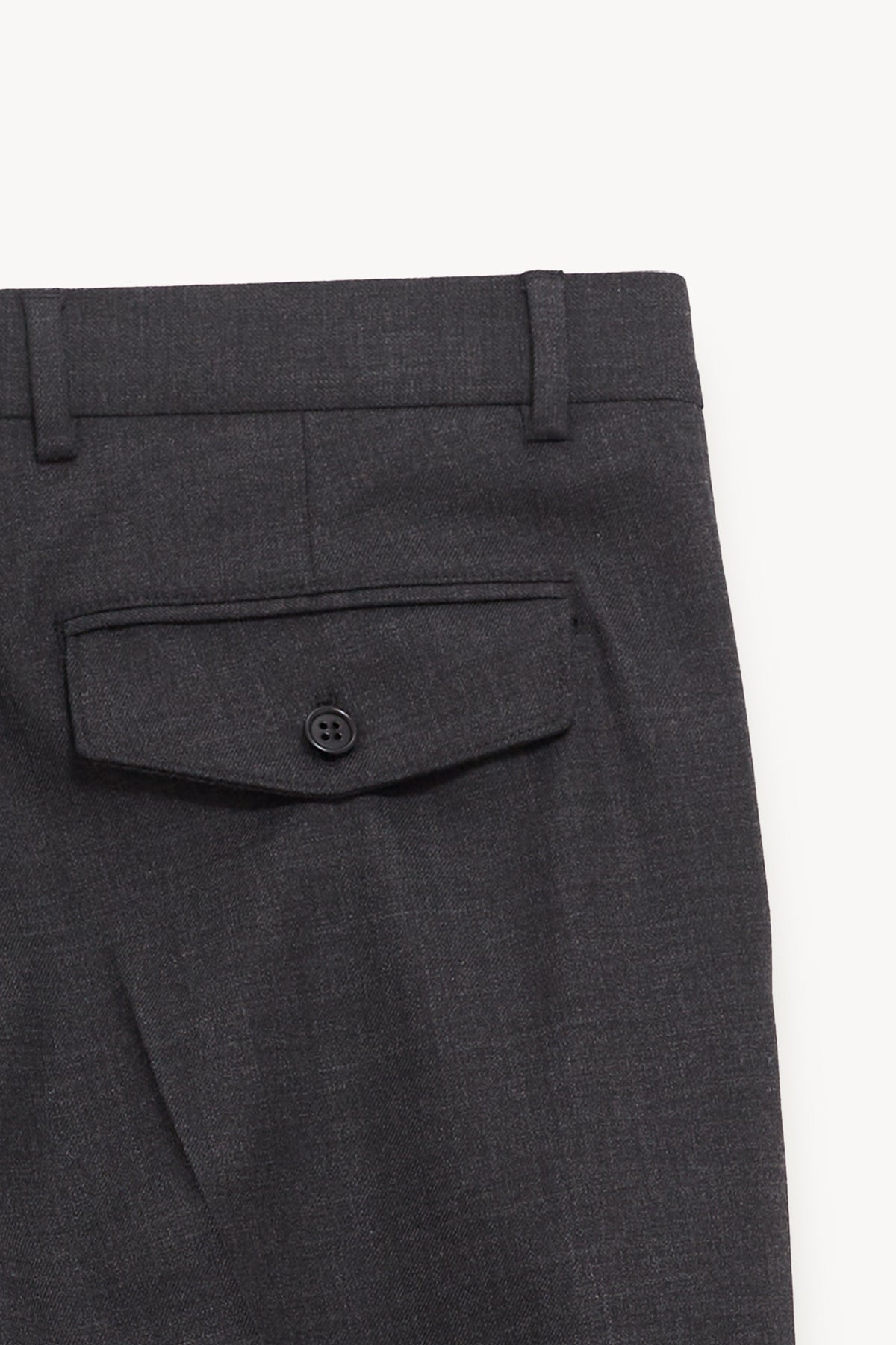 SUNFLOWER ANTRACITE WIDE PLEATED TROUSER