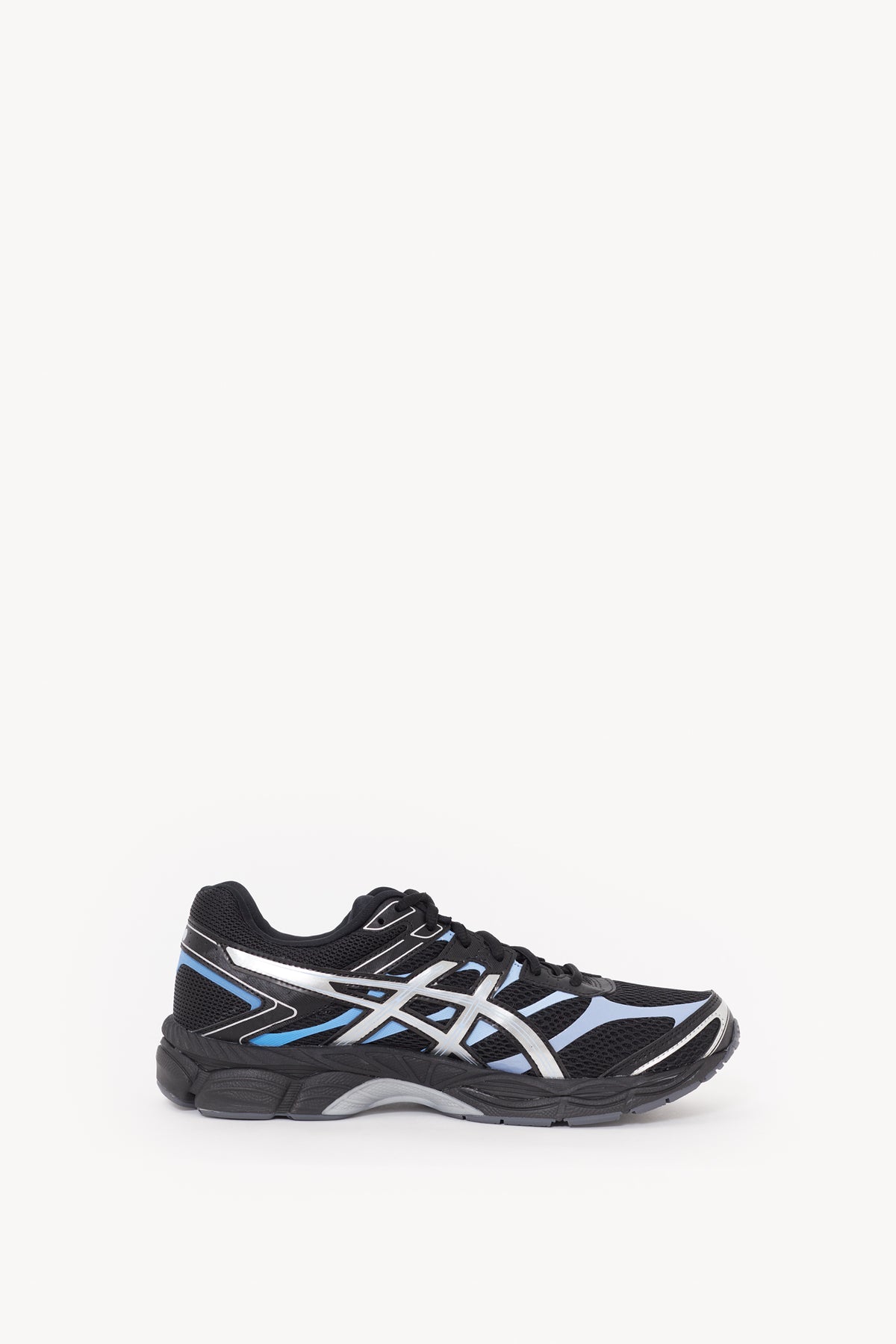 ASICS BLACK PURE SILVER GEL CUMULUS 16 SNEAKERS