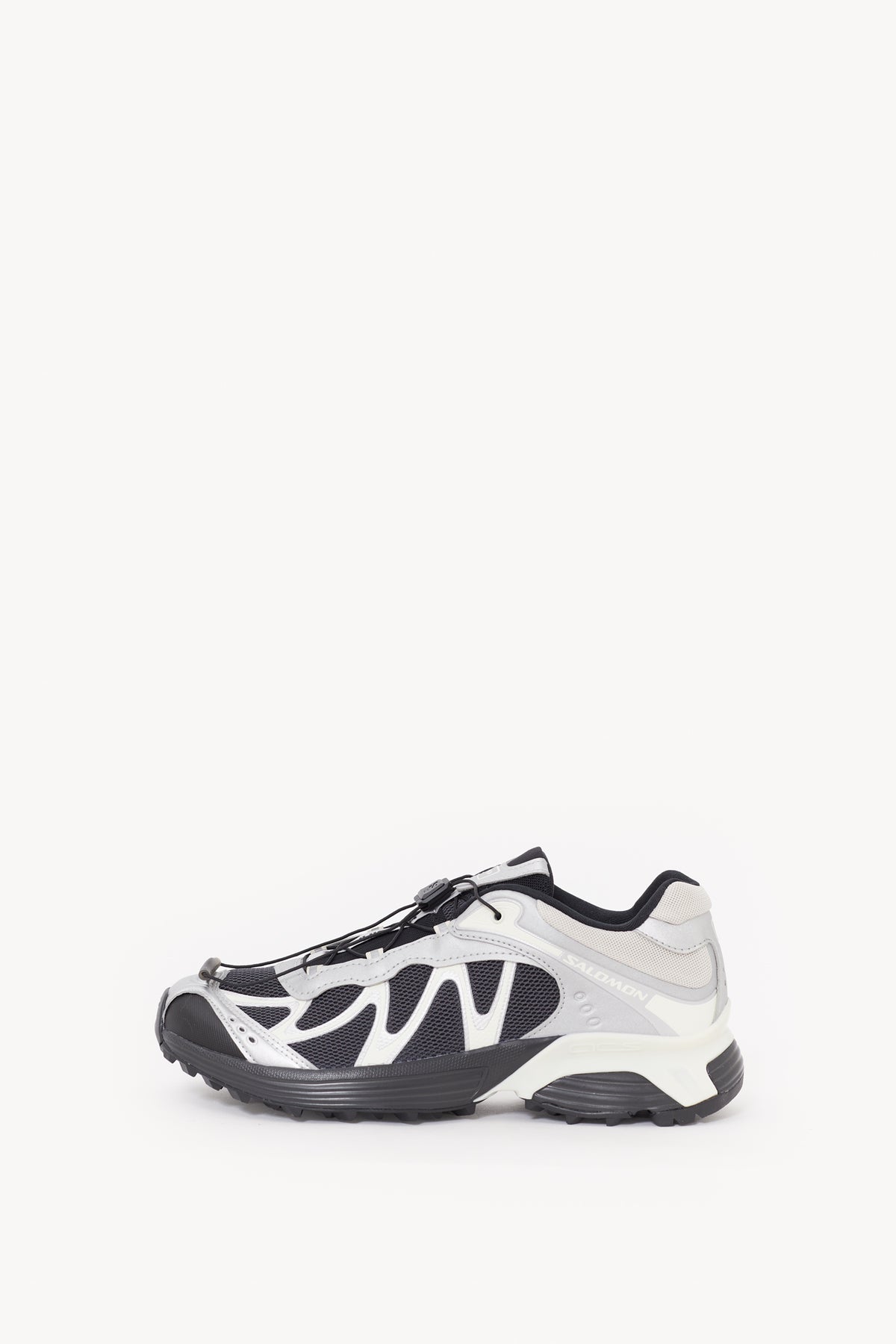 SALOMON BLACK SILVER XT WHISPER SNEAKERS