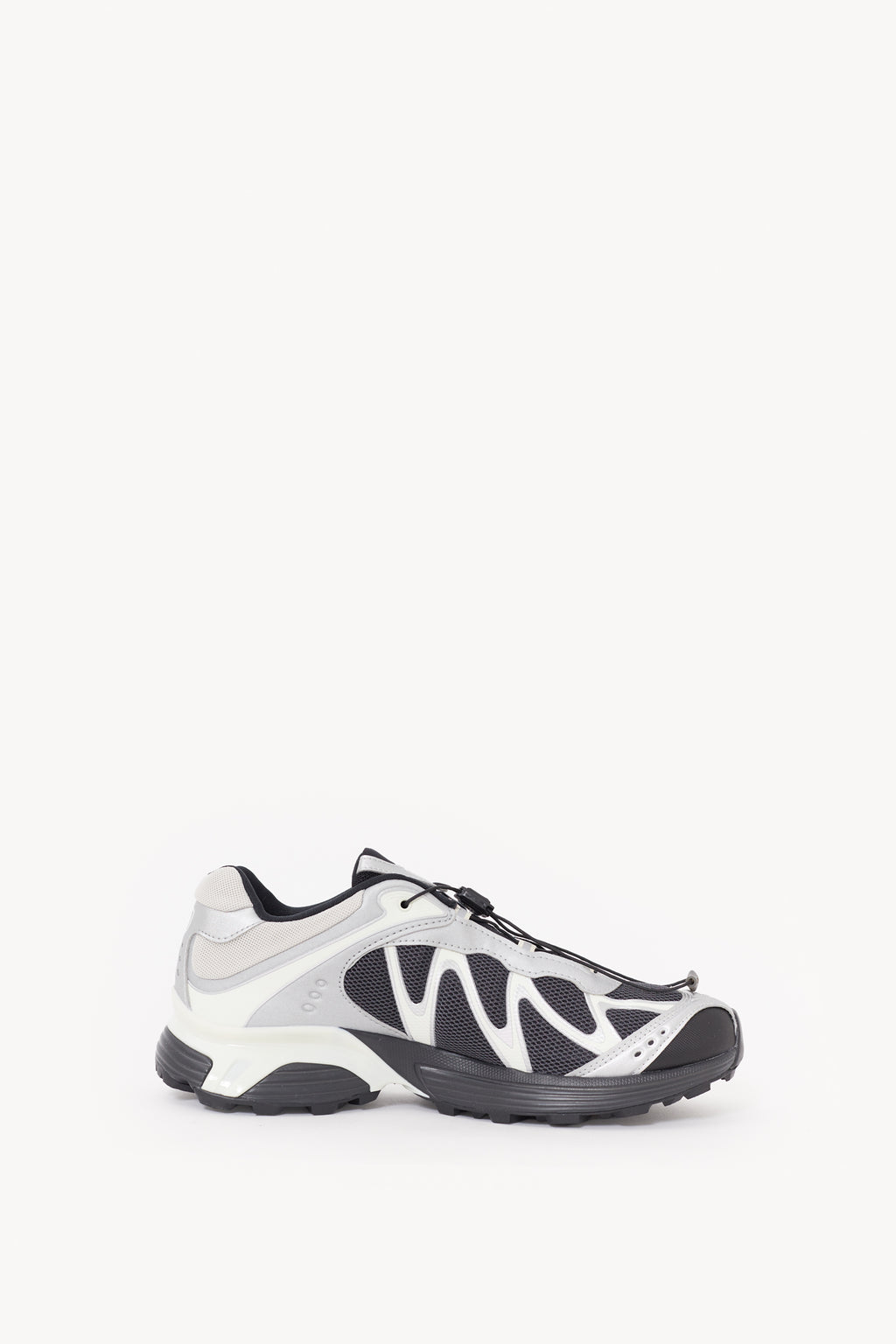 SALOMON BLACK SILVER XT WHISPER SNEAKERS
