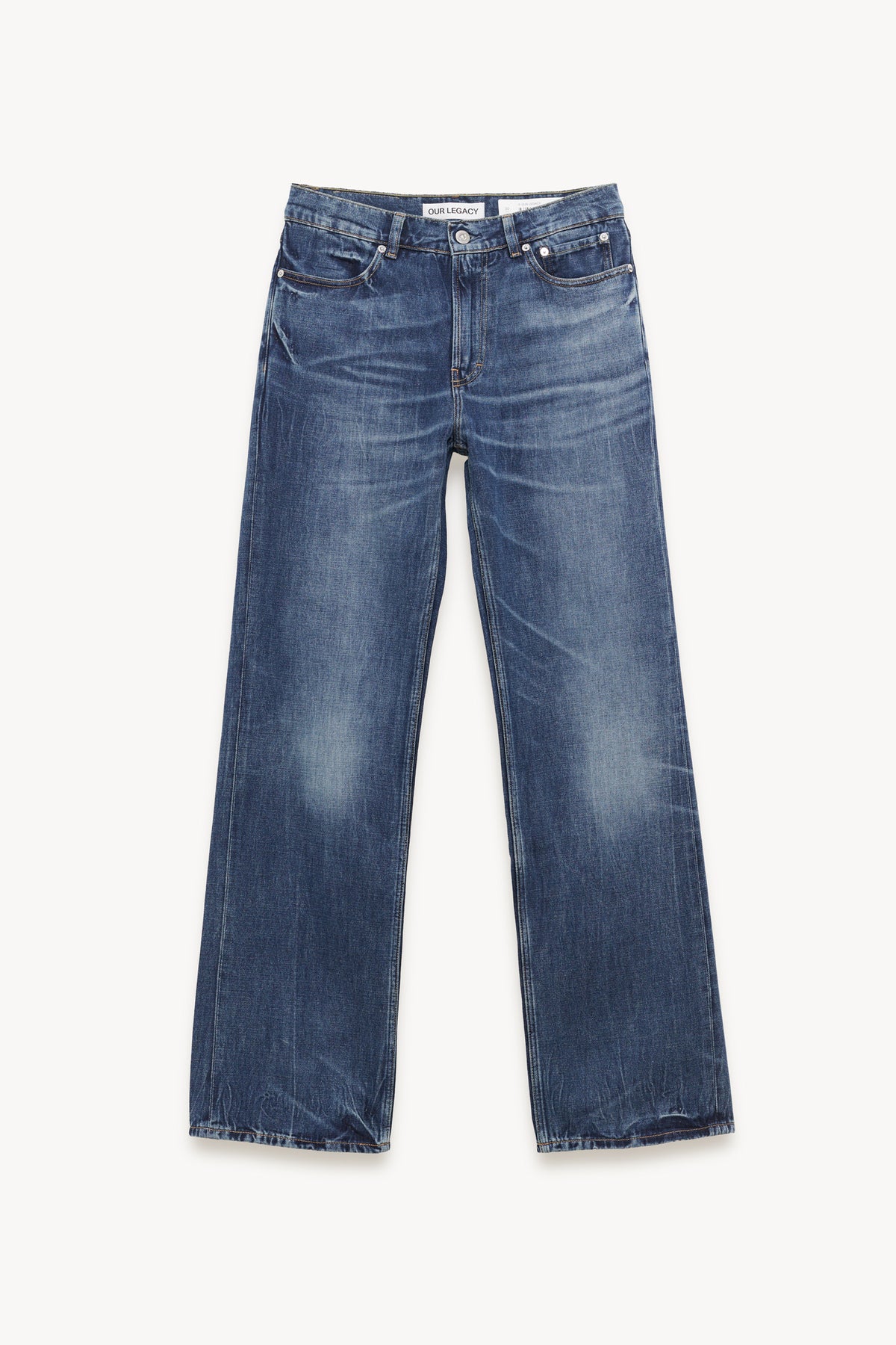OUR LEGACY VIENNA BLUE WASH CARLSON CUT JEANS