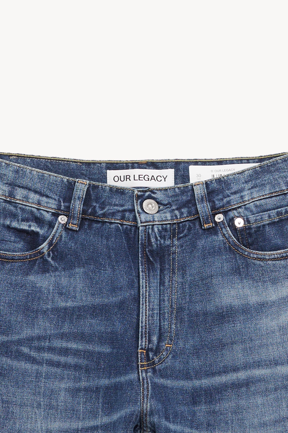 OUR LEGACY VIENNA BLUE WASH CARLSON CUT JEANS