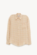 OUR LEGACY VACAY CHECK GAUZE LINEN ABOVE SHIRT