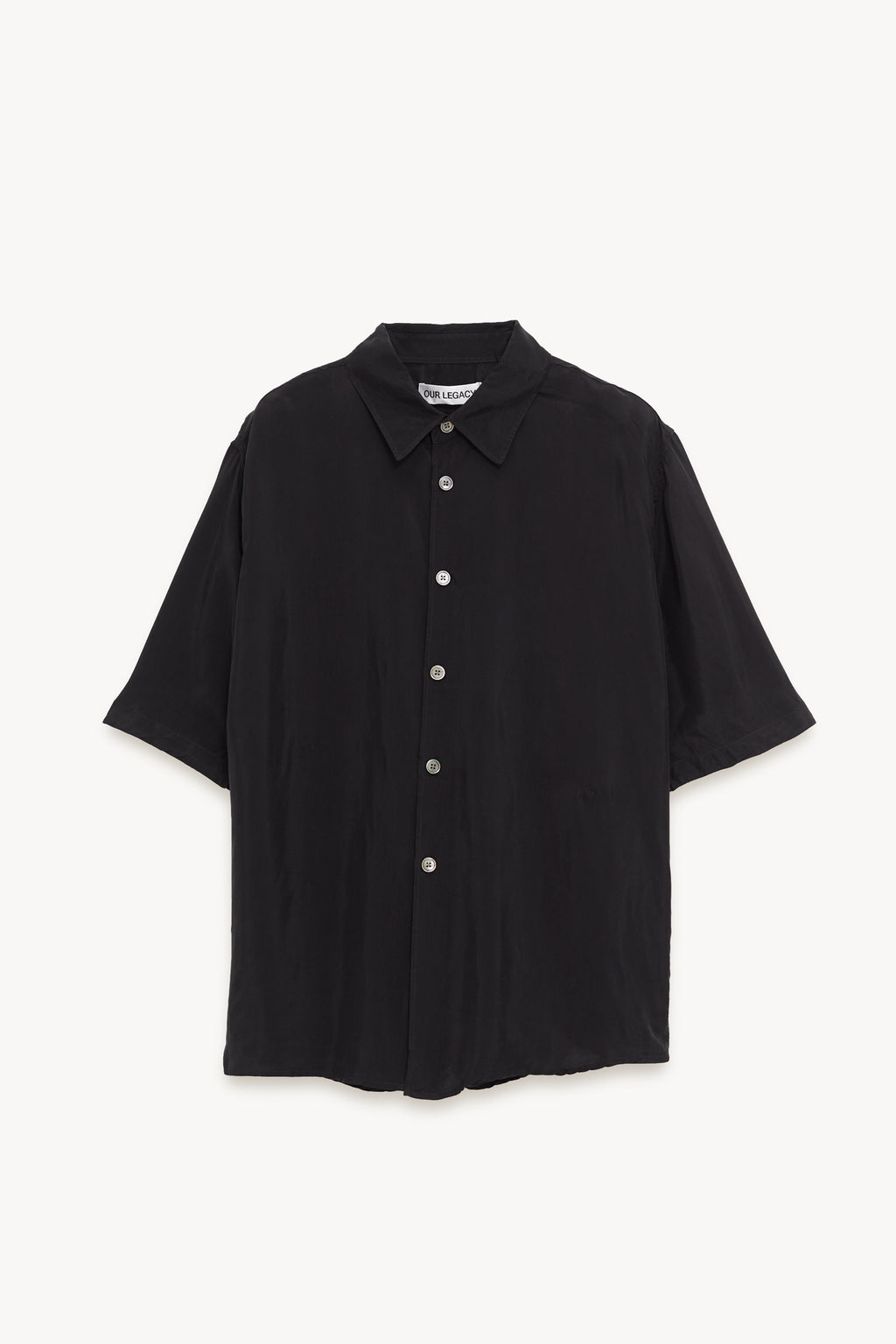 OUR LEGACY CHAR BLACK DUSTVEIL CUPRO BEYOND SHIRT
