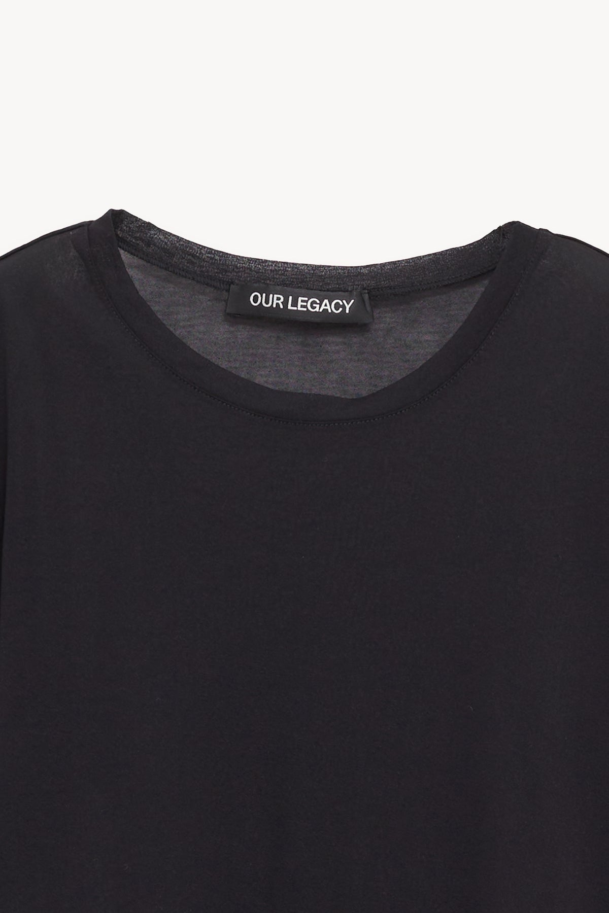 OUR LEGACY BLACK STOCKING JERSEY SUPER SLIM LONGSLEEVE T SHIRT
