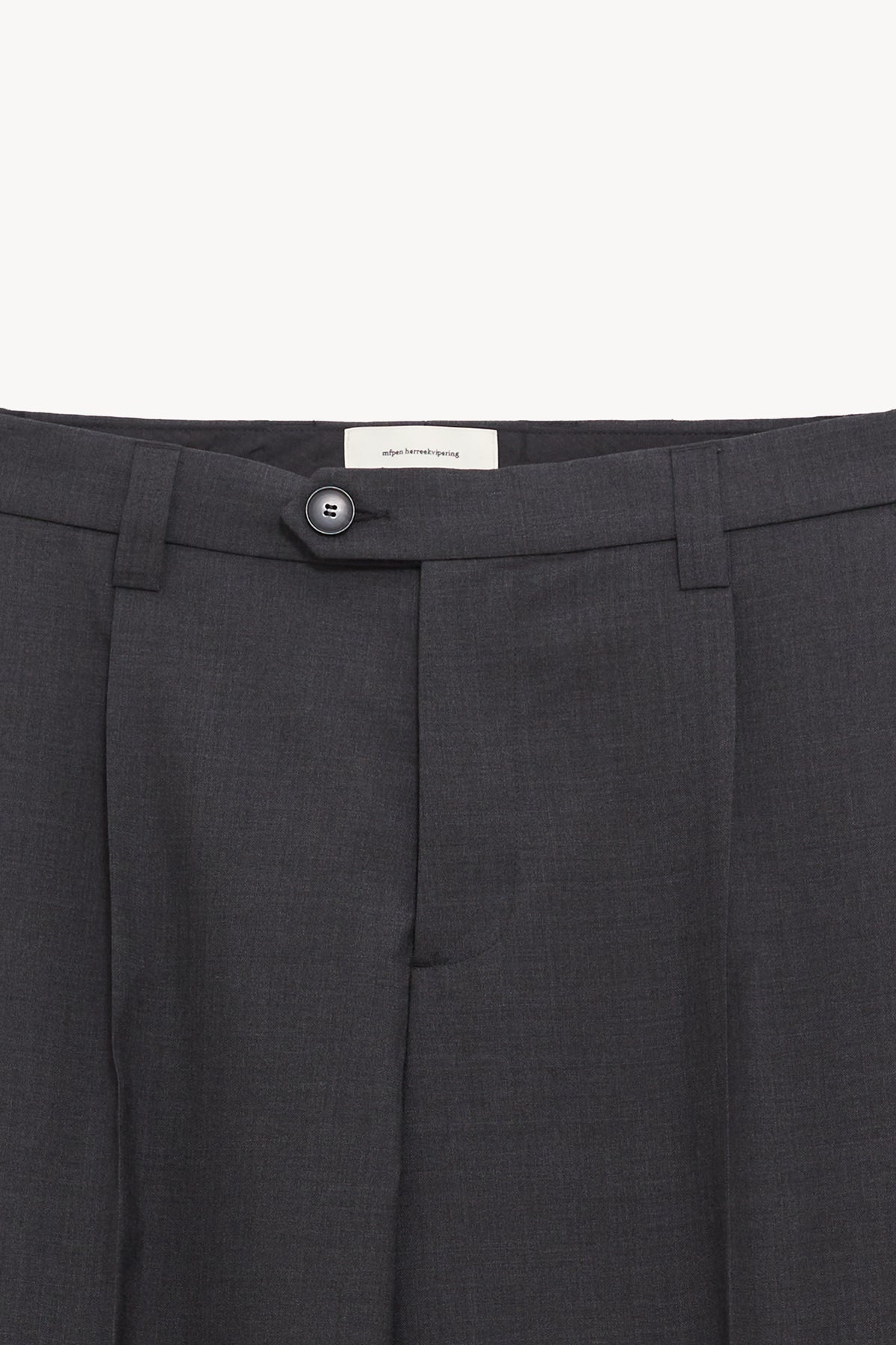 MFPEN DARK GREY TROPICAL WOOL SERVICE TROUSERS