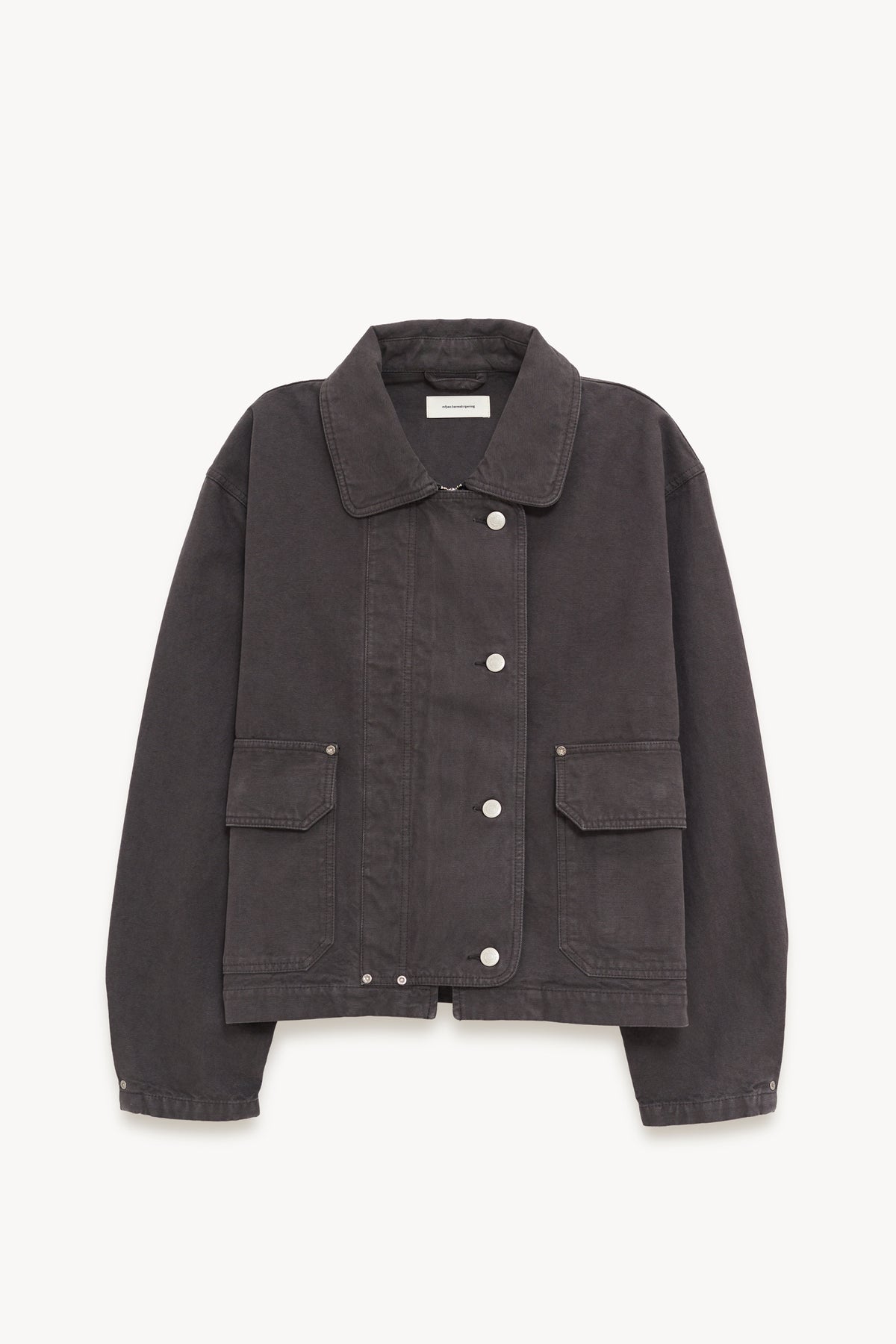 MFPEN WASHED GREY CANVAS COURIER JACKET