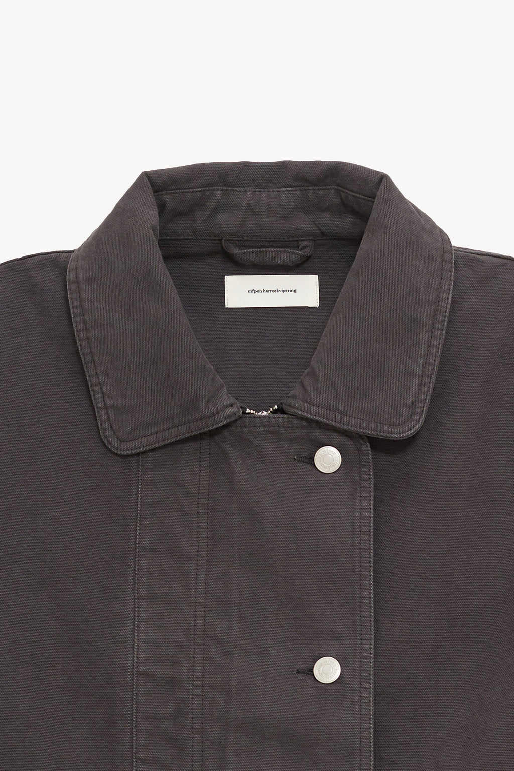 MFPEN WASHED GREY CANVAS COURIER JACKET