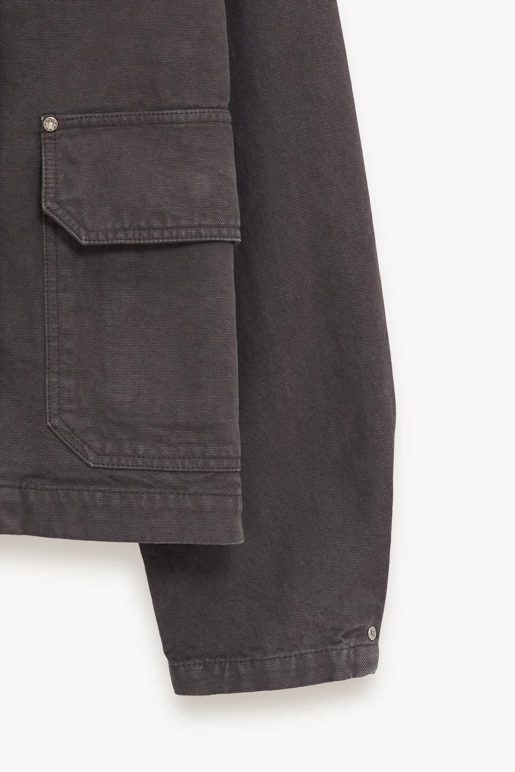 MFPEN WASHED GREY CANVAS COURIER JACKET