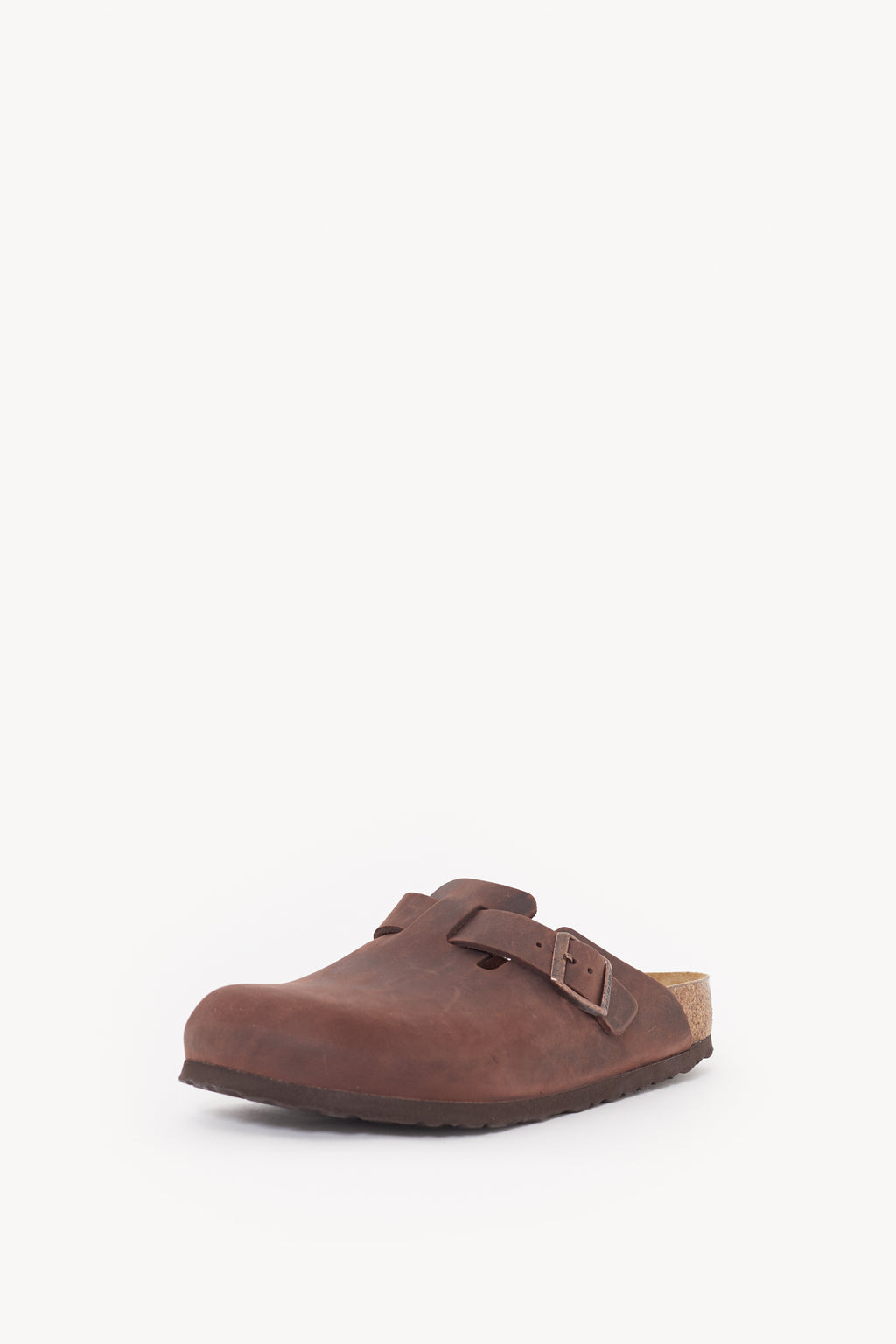 BIRKENSTOCK HABANA BOSTON REGULAR SUEDE LEATHER CLOGS