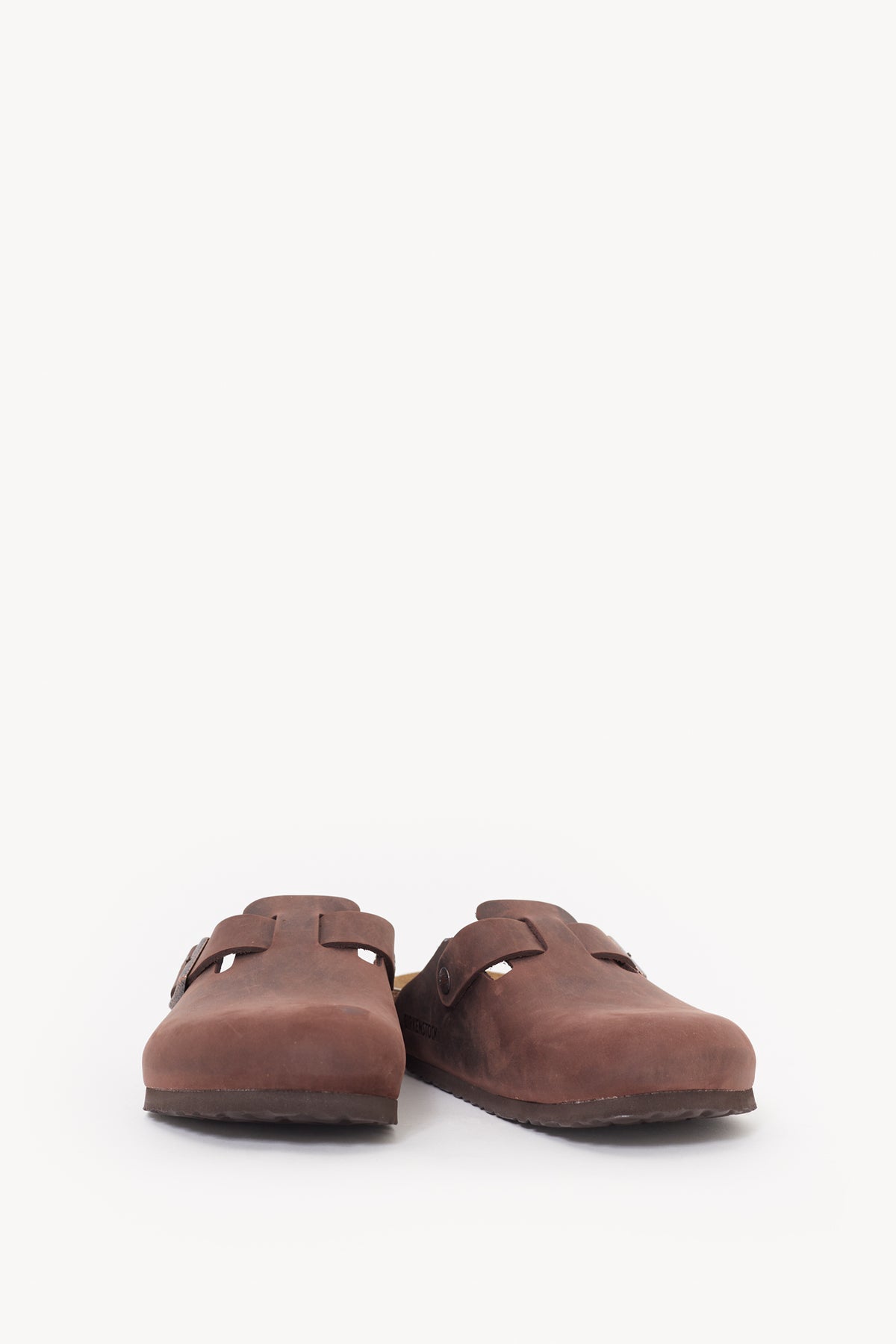 BIRKENSTOCK HABANA BOSTON REGULAR SUEDE LEATHER CLOGS