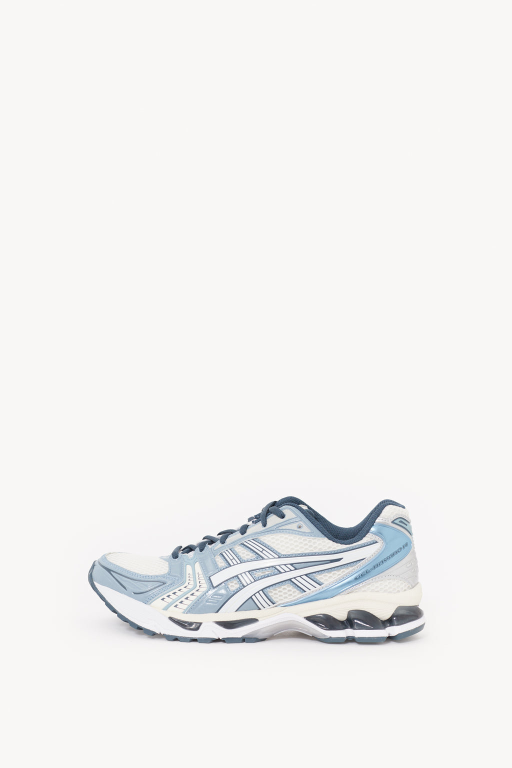 ASICS CREAM RAW INDIGO GEL KAYANO 14 SNEAKERS