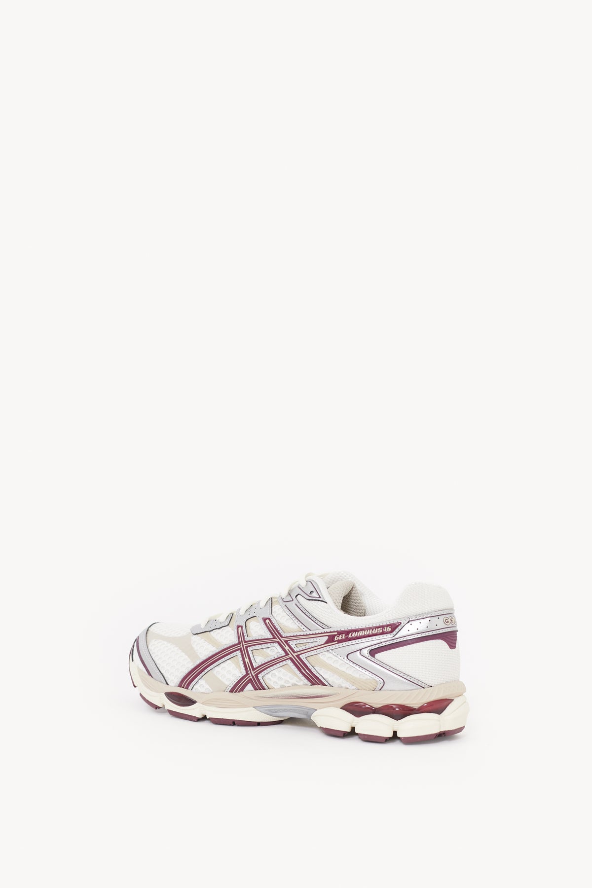 ASICS CREAM BENIIMO PURPLE GEL CUMULUS 16 SNEAKERS