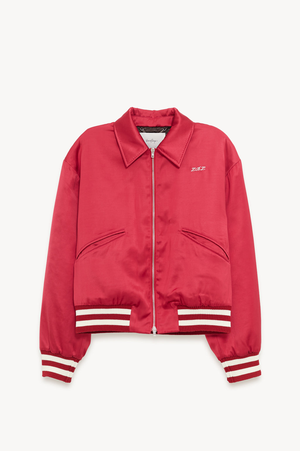 SECOND LAYER RED ACES SATIN CLUB JACKET