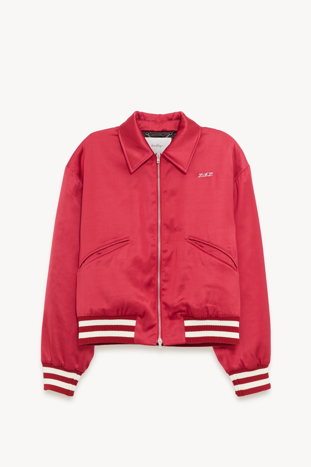 SECOND LAYER RED ACES SATIN CLUB JACKET