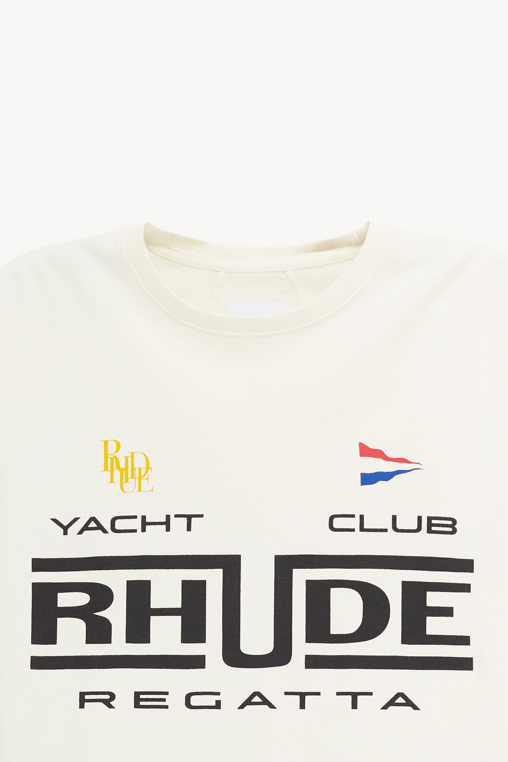 RHUDE VINTAGE WHITE RHUDE REGATTA CLUB T SHIRT