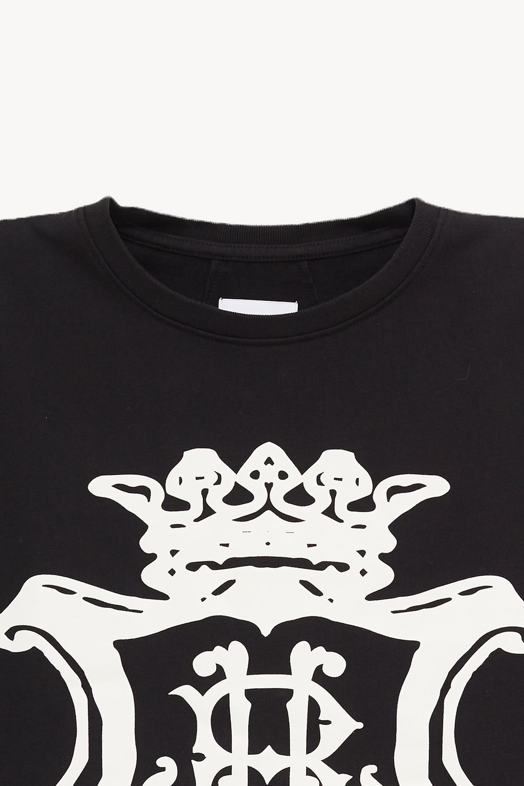 RHUDE BLACK OVERSIZED CHATEAU CREST T SHIRT