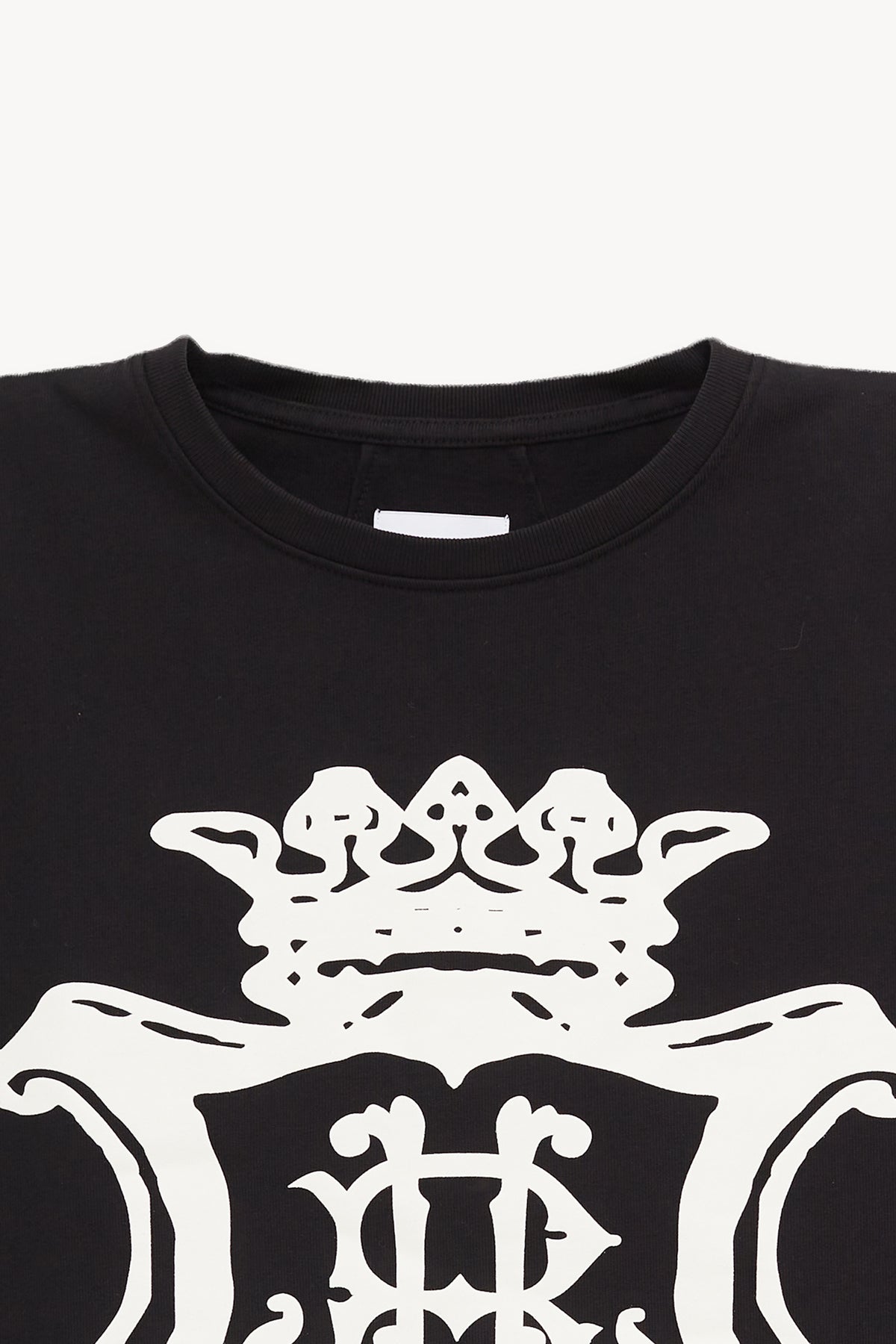 RHUDE BLACK OVERSIZED CHATEAU CREST T SHIRT