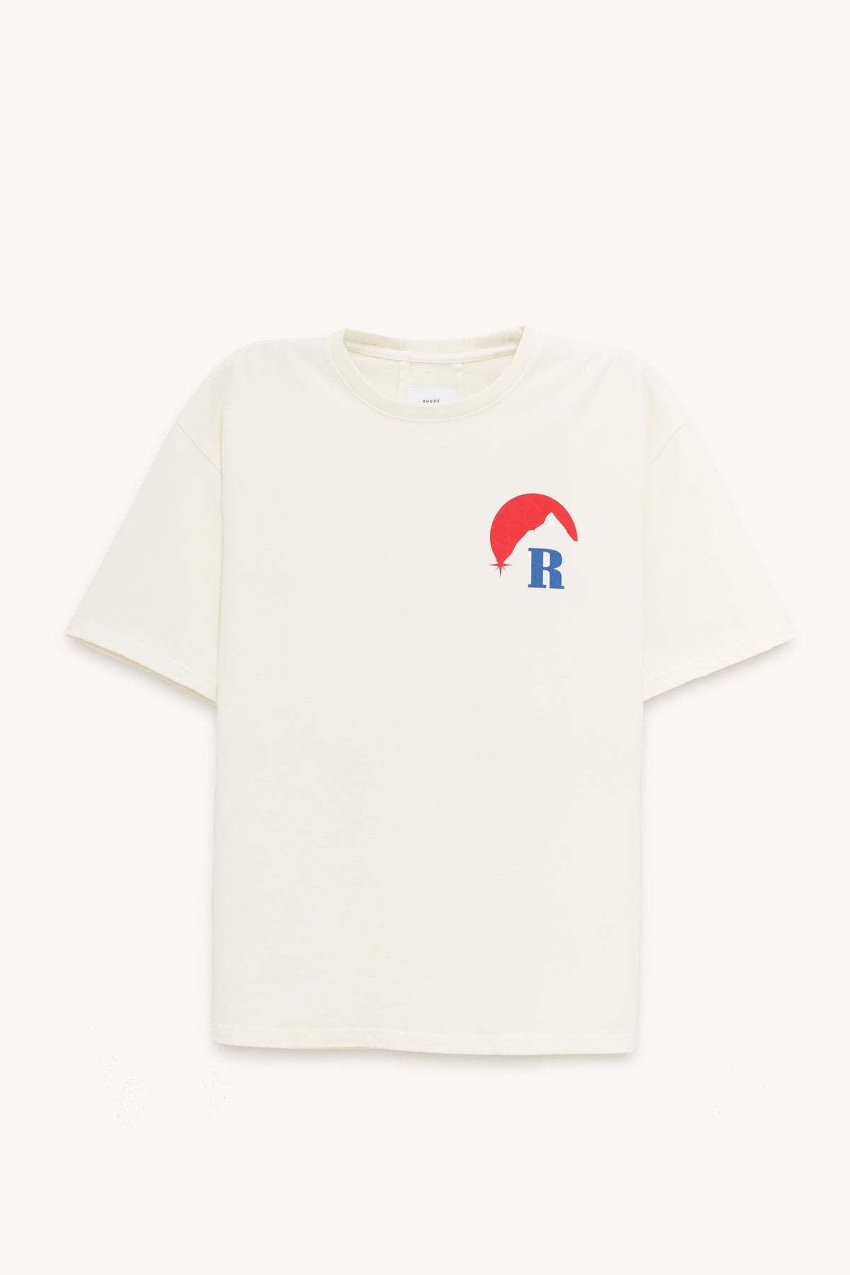 RHUDE VINTAGE WHITE MOONLIGHT REGATTA T SHIRT