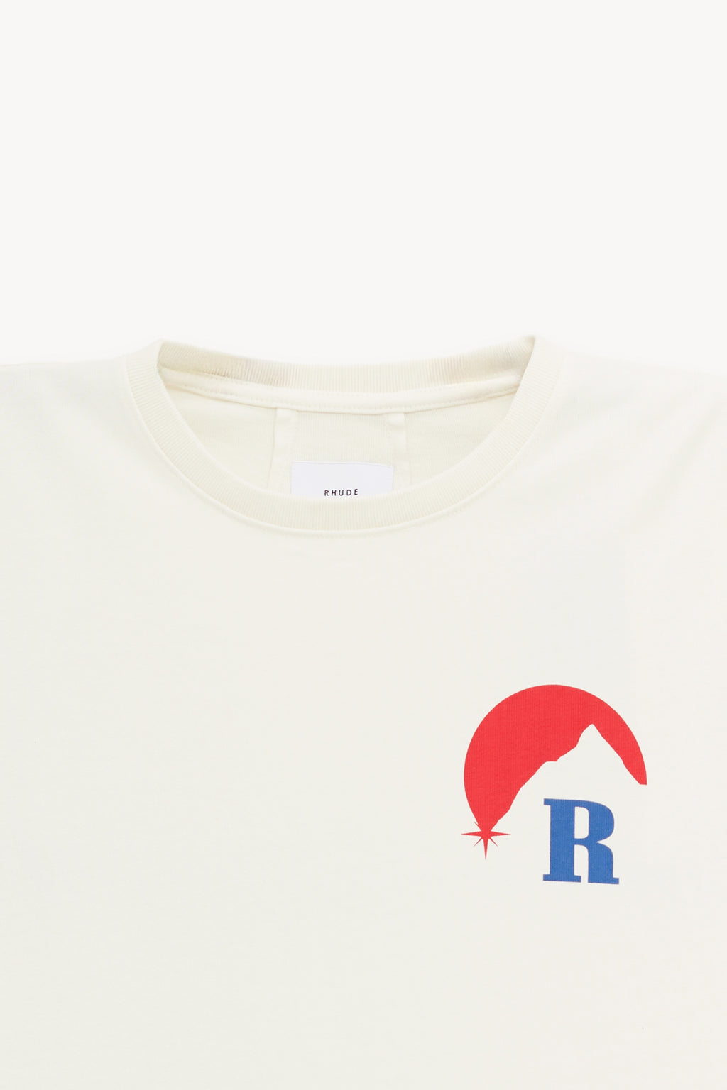 RHUDE VINTAGE WHITE MOONLIGHT REGATTA T SHIRT