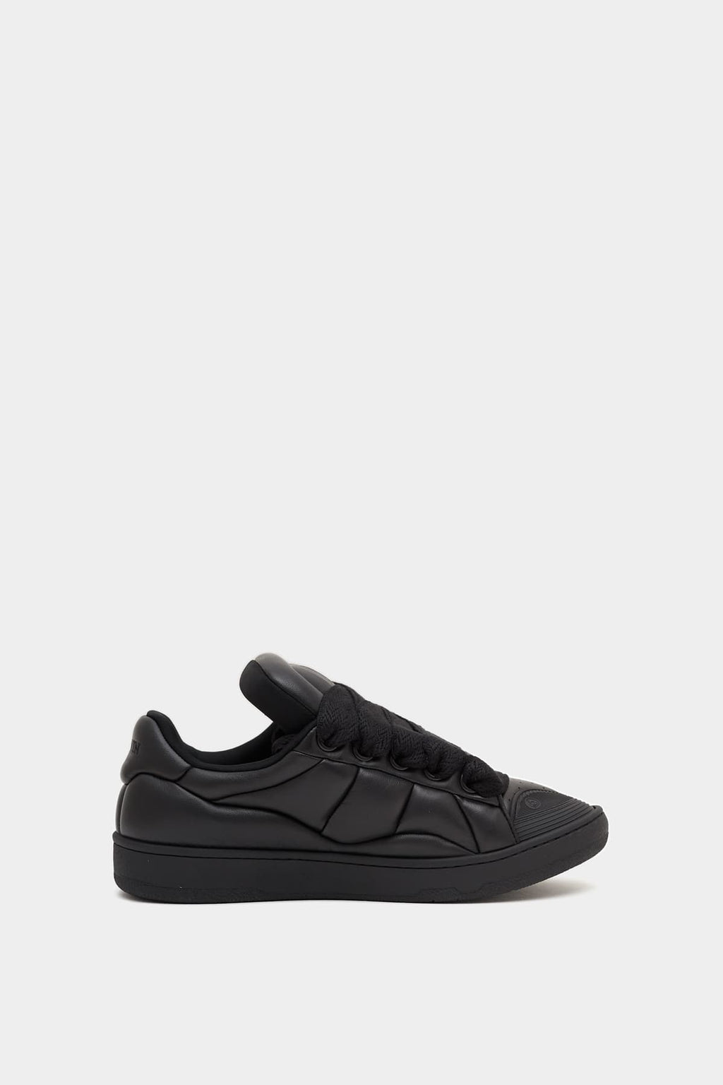 LANVIN BLACK CURB XL LOW TOP SNEAKERS