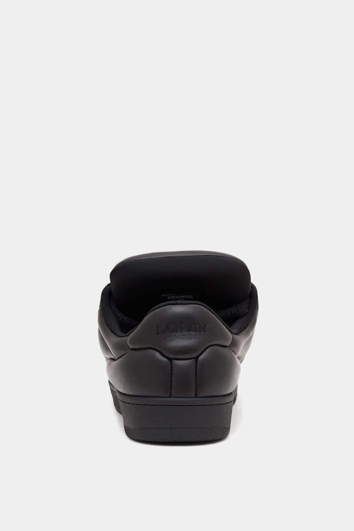 LANVIN BLACK CURB XL LOW TOP SNEAKERS